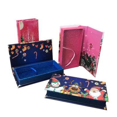 China Custom False Eyelash Box Disposable Eyelash Christmas Hot Sale Packaging for sale