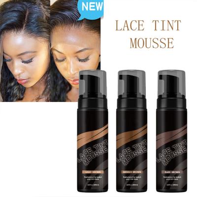 China Make Your Hair Wig Looks More Natural Hot Selling Closures Wigs 100ml Colored Lace Mousse Tint Frontal Mousse for sale