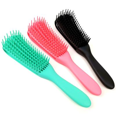 China Waterproof High Quality Warranty 3a-4c Curly Women Tangle Detangling Professional Hair Brush for sale