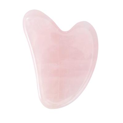 China Handheld Crystal Rose Quartz gua massage machine facial rose sha tool jade roller for sale