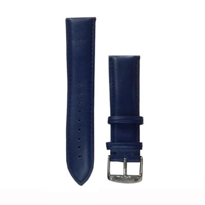 China 3ATM Water Resistant OEM Service Band 20mm Blue Genuine Leather Interchangeable Quick Release Custom Your Logo Watch Straps for sale