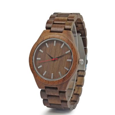 China New Wrist Watch Large Dial Non-specific Wooden Watch Case Band Quartz Wooden Wristwatches For Men for sale