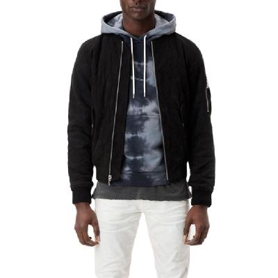 China Autumn and Winter Satin Bomper Jacket Men's Waterproof High Quality Custom Made Zipper OEM/ODM Long Thick Jacket for sale