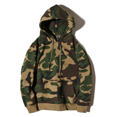 China Custom Mens Camouflage Fleece Hoody Mens Thick Cotton Thick Cotton 100% Digital Camouflage Training Hoodies Anti-Wrinkle for sale