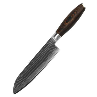 China Viable Wholesale 5pcs Sharp Pakka Wood Handle 67 Layers Damascus Steel Chef Knives Kitchen Knife Set for sale