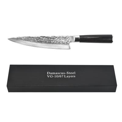 China 8 Inch Chef's Knife Cooking Knife Viable Profession 67 Layers Damascus Steel Kitchen Knife Blade Damascus for sale