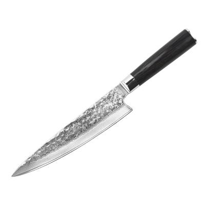 China Damascus Blade VG-10 Core Luxury High Quality Steel Steel Kitchen Knife for sale