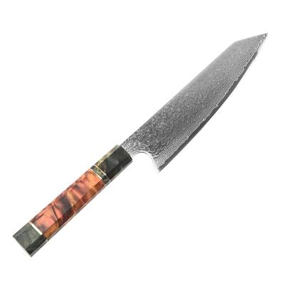 China Kitchen Durable Premium Blade Steel Damascus Knife With Stabilized Wood Handle Octagonal Wood Handle for sale