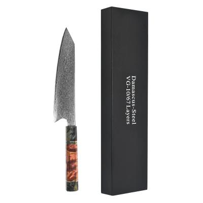 China Sustainable Blade Steel Damascus Kitchen Chef Factory Outlet Knife Set With Wood Handle for sale