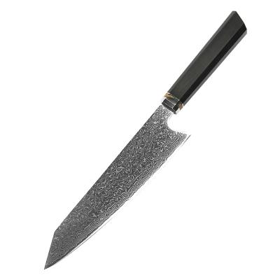 China Viable Factory Wholesale Damascus Kitchen Chef Knives Group Of Ten Steel Octagonal Handle Knife With Octagonal Handle for sale