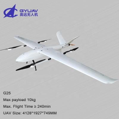 Chine Heavy Lift Long endurance G25V VTOL Drone Fixed wing UAV 10kg payload for Lidar Mapping à vendre