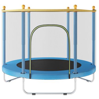 China With Protective Net Child Multiple Colors Trampolines 4.5ft Small Park Indoor Trampoline With Safety Net for sale