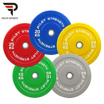 China Universal Gym Weightlifting Weight Bumper Plates 10lb 25lb 35lb 55lb 45 Pound Weigh Plates for sale