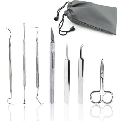 China Vinyl Weeding Amazon Craft 7pcs Scissor Knife Tweezer Weeding Vinyl Tool Kit for sale