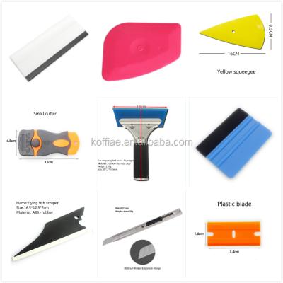 China Car Color Change Car Wrap Tint Tool Rakel Vinyl Wrap Tools Blue Vinyl Squeegee for sale