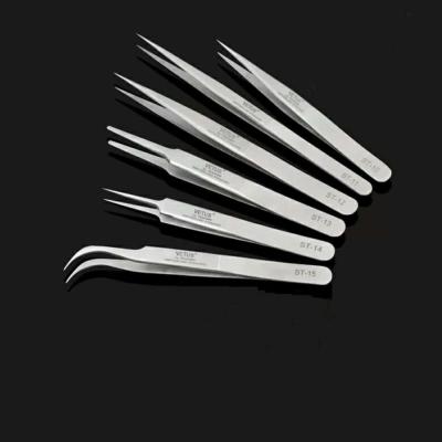 China Industry medical and personal care all kinds of long tweezers Baku steel curved tweezers for sale