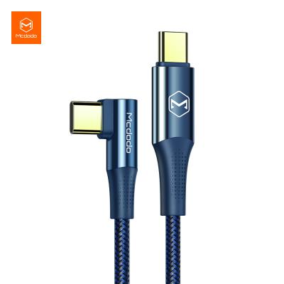 China 5A E-Mark Chipset CE CERT 5Amp Fast Charging Type C To Type C 90 Degree 100W Cable Fast Cable Charger Charging Usb C Cable Android for sale