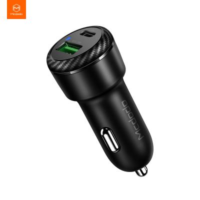 China PD+QC3.0 Dual USB Charger In Car Exw Price Promotional Portable Car Charger Qc3.0 Metal Car Charger 38W Palladium Aluminum Fast Double Fast Car Charger Double Fast for sale