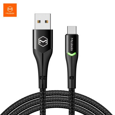 China Fast Charging Cable With Switching LED For Android 1.5M C Type Cable Quick Charge QC4.0 Phone Charging Usb C Data Android Cable for sale