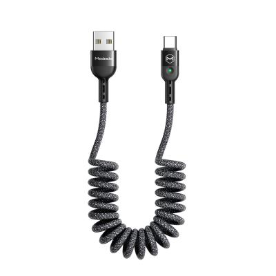 China New Mobile Phone Mcdodo Spring Telescopic Data Cable , 3.0a Type C USB Cable for sale