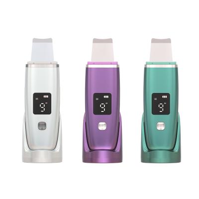 China Portable Ultrasonic Spatula Facial Skin Scrubber Face Skin Deep Cleansing Machine for sale