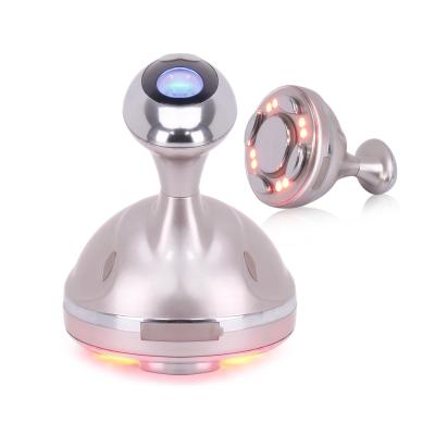 China Weight Loss Tuying Mini 4 in 1 Vibrating RF Led EMS Ultrasonic Body Slimming Massager for sale