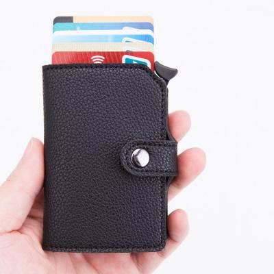 China RFID pop up new arrival men rfid wallet card holder leather rfid blocking pocket wallet with automatic function for sale