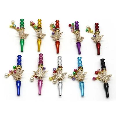 China Eco-friendly Manufacturing Jewelry Metal Hookah Mouth Tips Hookah Mouthpiece Diamond Mouth Tips Hookah for sale