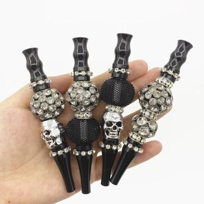 China New Eco-friendly Black Jewelry Hookah Mouthpiece Hookah Metal Tip for sale