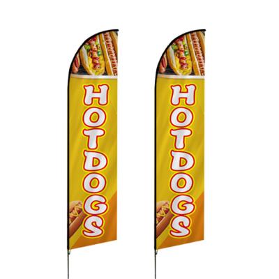 China Health care institute high quality outdoor beach flags with cross base for sale