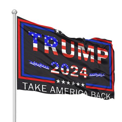 China Health Care Institutes Election Flag Wholesale Inventory Thickened Outdoor Waterproof Slogan Flag Decoration Garden Trump Supply 2024 Custom Flag for sale