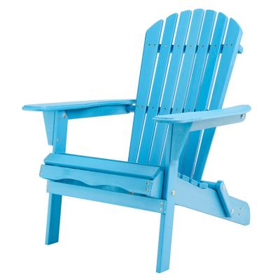 China Modern Folding Wooden Adirondack Chair Set For Garden Yard Deck Patio Garden Chair Furniture Waterproof Colorful Outdoor Beach Chair for sale