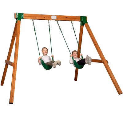 China Modern Durable Durango Wooden Swing Set for sale