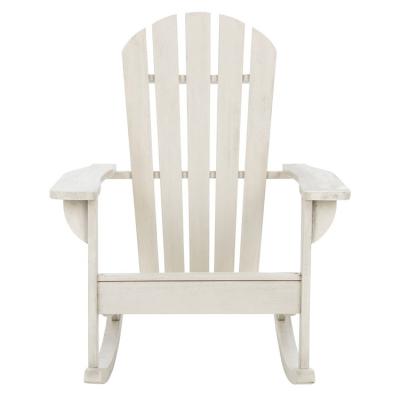 China Traditional New Products Garden White Outdoor Folding Chair Morden Adirondack Wooden Rocking Chair for sale