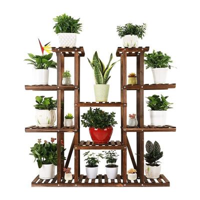 China Eco-friendly High Quality Waterproof Outdoor Garden Flower Planter Wooden Box Rectangle for sale