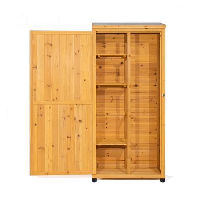 China Easily Assembled Multifunctional Lockable Cheap Outdoor Wooden Garden Storage Shed for sale