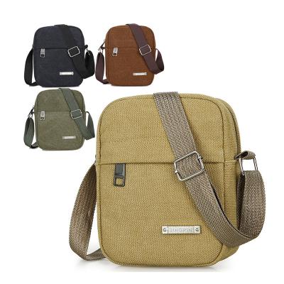 China Anti-scratch Factory Direct Sales Causal Crossbody Bag Canvas Messenger Bag with Adjustable Shoulder Strap for sale