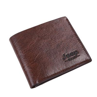 China Waterproof Most Popular Business Money Clip PU Leather Simpilcity Multiple Card Slots Card Holder Short Wallet for sale