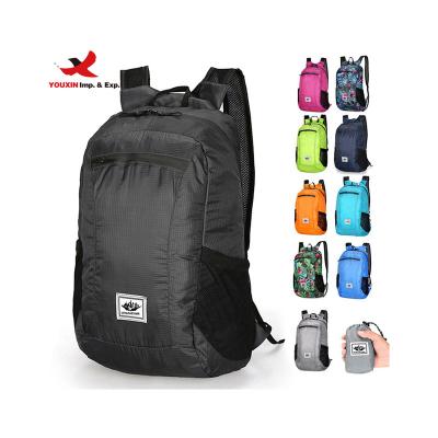 China Waterproof Custom Waterproof Folding Backpack Bag Ultralight Outdoor Sports Travel Back Pack With Logo Backpack Foldable Backpack for sale