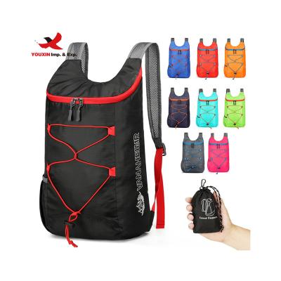 China Waterproof Custom Waterproof Folding Backpack Bag Ultralight Outdoor Sports Travel Back Pack With Logo Backpack Foldable Backpack for sale