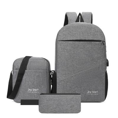 China With USB New Arrival Outdoor Laptop Backpack Three Piece Computer Backpack Set with USB Charging Port for sale