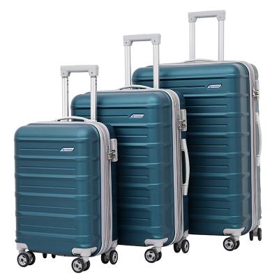 China Durable Hot Selling Travel suitcase set trolley travel trolley bag luggage sets 3 piece ABS large capacity luggage for sale