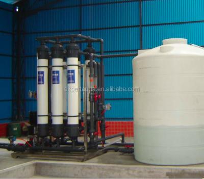 China Gray Water Recycling 15T/H UF Ultrafiltration Membrane Skid For Wastewater Recycling Pretreatment for sale