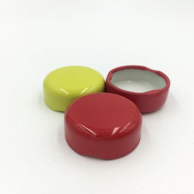 China High Quality Non Spill Size 30# Metal Cap Twist Off Lids Tinplate Hook Caps Capsule 38# 43# 48# 53# 58# 63# 70# 82# for sale