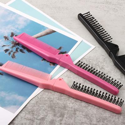 China Factory Price Hotel Salon Comb Kamm Pente Pettine Hair Comb Customized Travel Foldable Portable Hand Comb for sale