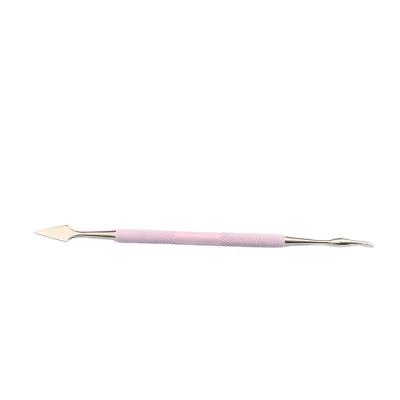 China Custom Hot Sales Factory Sales Stainless Steel Cuticle Pusher And Acne Remove 15cm for sale