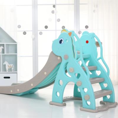 China Hot Selling Kingdergarden Kids Toys Baby Plastic Children Indoor Slide With Swing Set for sale