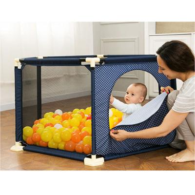 China Easy Assembly 2021 Newcomers Supporting Witness Fence Plastic Removable Portable Safety Inflatable Baby Playpen For European Standard for sale