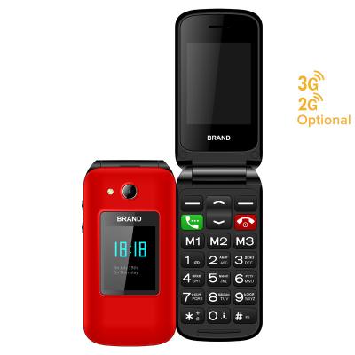 China Dual SIM Card New Arrival F2 Dual Screen 3G WCDMA Flip Cell Phone for sale