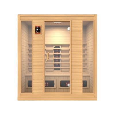 China Wooden Computer Control Panel Steam Sauna Room 4 Person Sauna RoomSale USB Computer Power Dry Beauty for sale